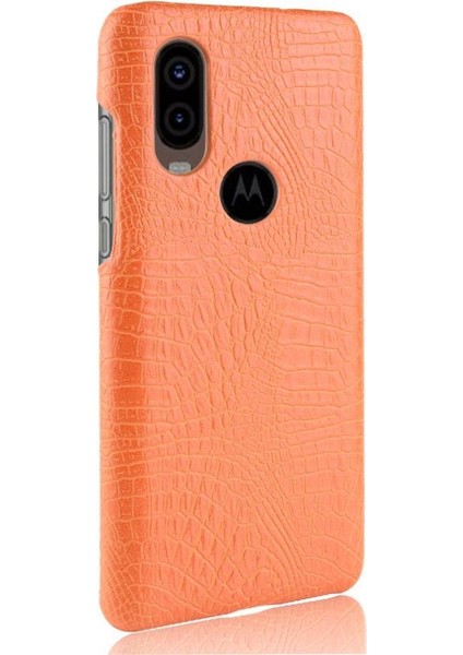 Motorola One Vision Klasik Timsah Moda Için Şık Klasik Kılıf (Yurt Dışından) modelleri