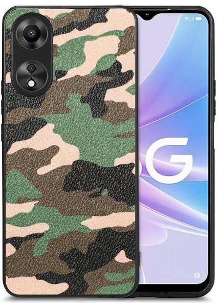 Oppo A78 5g Anti Damla Hafif Camo Tasarım Kablosuz Şarj Için Kılıf (Yurt Dışından)