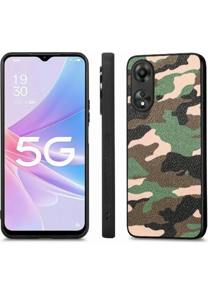 Oppo A78 5g Anti Damla Hafif Camo Tasarım Kablosuz Şarj Için Kılıf (Yurt Dışından)