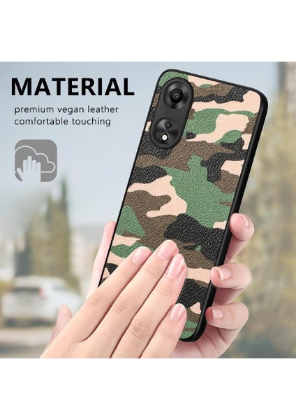 Oppo A78 5g Anti Damla Hafif Camo Tasarım Kablosuz Şarj Için Kılıf (Yurt Dışından)