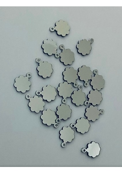 Papatya 10MM. Gümüş Pleksi Kalın Pul. 20GR