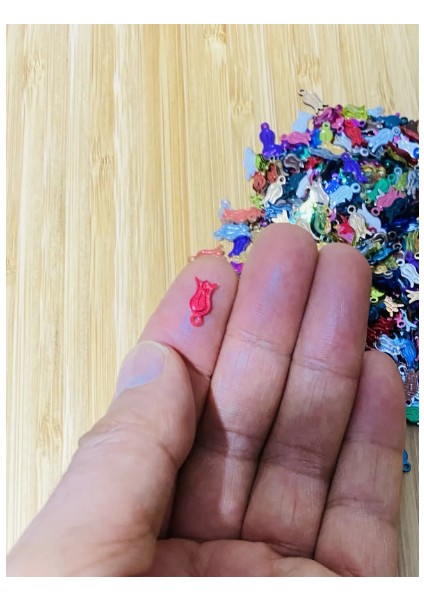 Oya, Abiye, Halhal, Bileklik, Kolye. Pleksi (kalın) Plastik El Işleme Pul Renkli Lale. 20gr. modelleri
