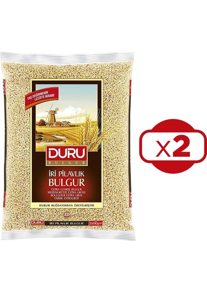 Duru Iri Pilavlık Bulgur 2 x 2500 G