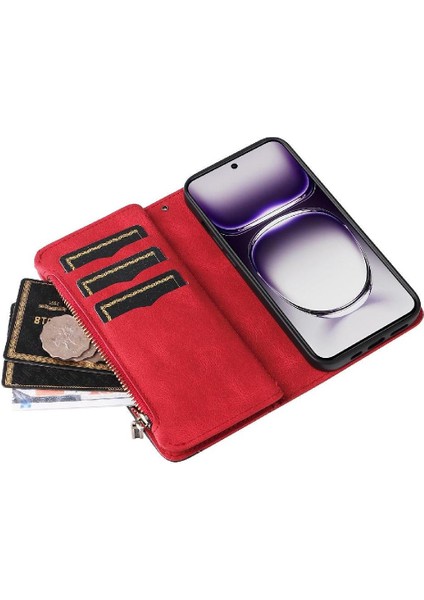 Oppo Oppo 12 5g Dokuz Kart Yuvaları Için Kılıf Kickstand Koruyucu Fermuar Tarzı (Yurt Dışından) fırsatları