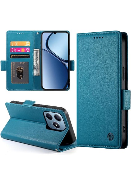 Realme C63 Cüzdan Günlük Kullanım Flip Kart Yuvaları Iş Için Flip Case (Yurt Dışından)