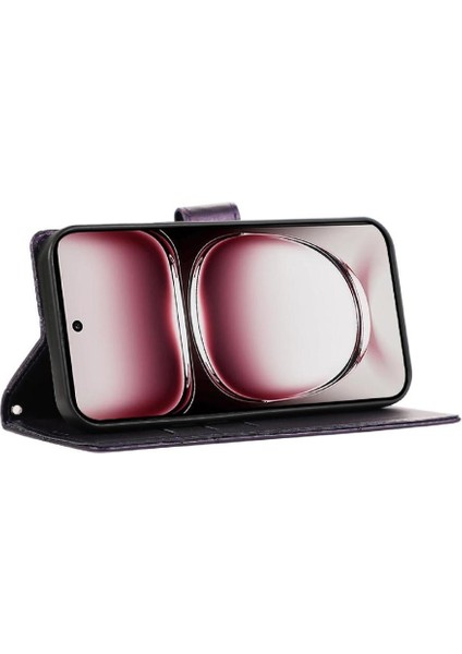 Oppo Oppo 12 Pro 5g Için Flip Case Üç Kart Yuvaları Darbeye Kickstand (Yurt Dışından) modelleri
