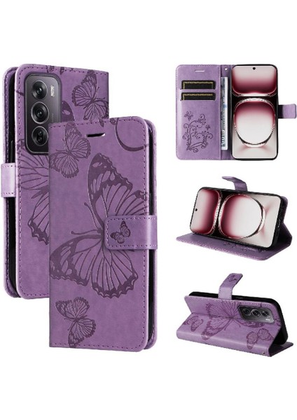 Oppo Için Kılıf Card 12 Pro 5g Flip Kickstand Pu Deri Kart Yuvası ile (Yurt Dışından)