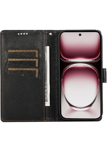 Oppo Oppo 12 Pro 5g Için Flip Case Üç Kart Yuvaları Darbeye Kickstand (Yurt Dışından) modelleri