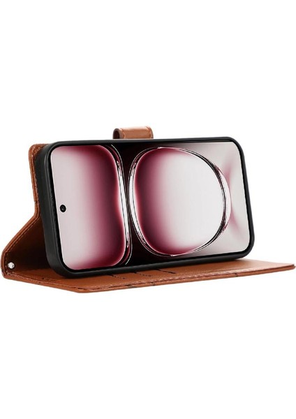 Oppo Oppo 12 Pro 5g Için Flip Case Üç Kart Yuvaları Darbeye Kickstand (Yurt Dışından) modelleri