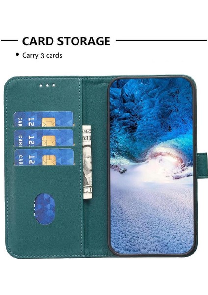 IPhone 15 Pro Max Çoklu Kart Yuvası Iş Deri Çanta Için Flip Case (Yurt Dışından)