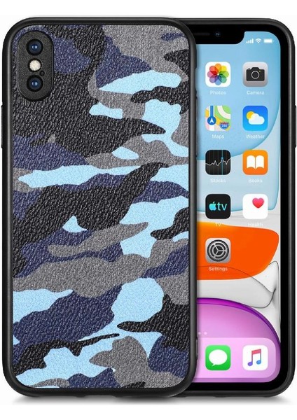IPhone X/xs Hafif Camo Tasarım Anti Damla Kablosuz Şarj Için Kılıf (Yurt Dışından)