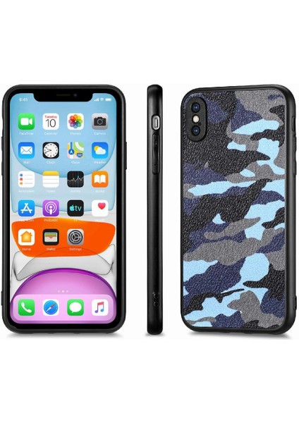 IPhone X/xs Hafif Camo Tasarım Anti Damla Kablosuz Şarj Için Kılıf (Yurt Dışından)