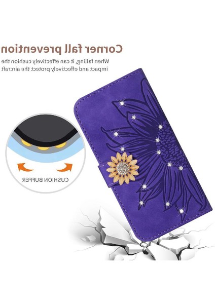 Oppo Oppo 12 Pro 5g Darbeye Dayanıklı Tpu Kabuk Flip Cüzdan Kredi Kartı (Yurt Dışından)