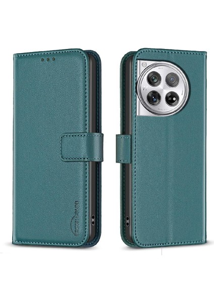 Oneplus 12 5g Için Flip Case Cüzdan Iş Çoklu Kart Yuvası Deri Kılıf (Yurt Dışından)