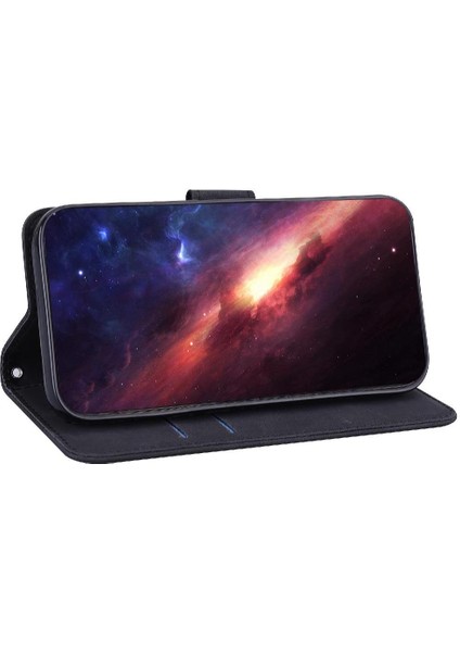 Realme Gt 6t Kickstand Özelliği Premium Pu Deri Geometrik Için Flip Case (Yurt Dışından)
