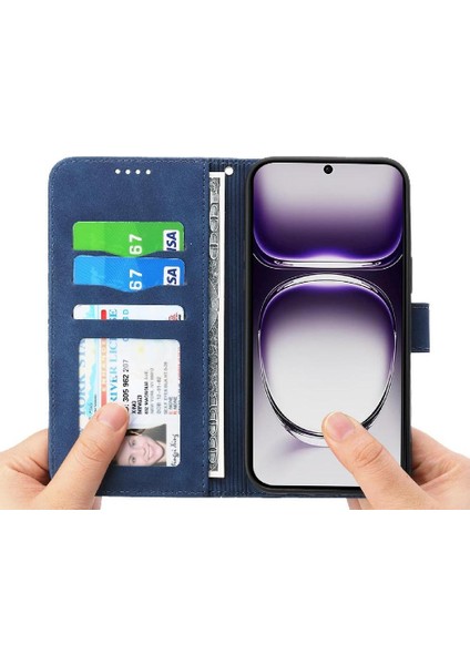 Oppo Oppo 12 5g Nakit Cep Manyetik Kapatma Kart Yuvaları Için Flip Case (Yurt Dışından)