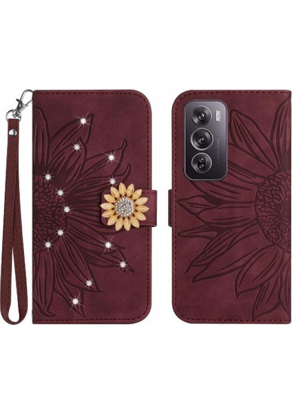 Oppo Oppo 12 Pro 5g Darbeye Dayanıklı Tpu Kabuk Flip Cüzdan Kredi Kartı (Yurt Dışından)