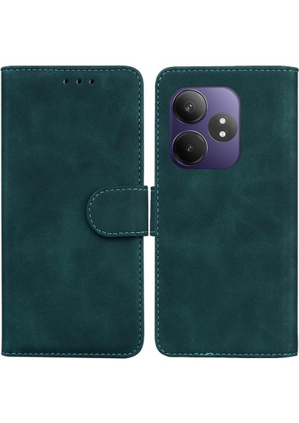 Realme Gt 6 Için Flip Case Standı Tutucu Premium Pu Deri Manyetik Kart (Yurt Dışından)