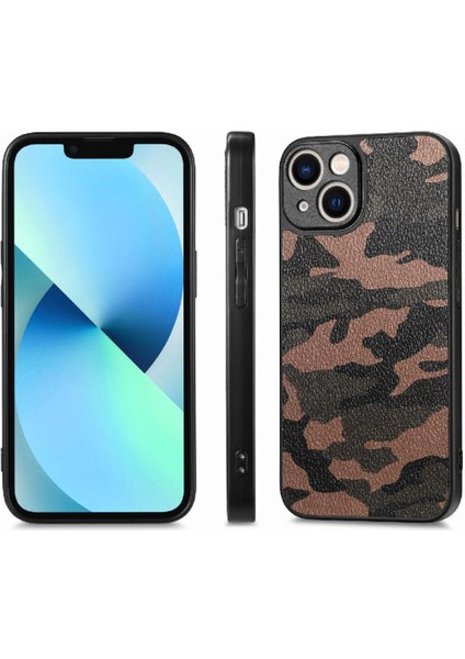 IPhone 13 Için Kılıf Camo Tasarım Anti Damla Hafif Kablosuz Şarj (Yurt Dışından)