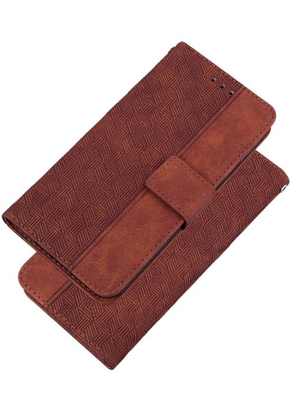 Realme Gt 6t Kickstand Özelliği Premium Pu Deri Geometrik Için Flip Case (Yurt Dışından) fırsatları