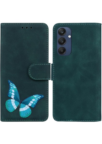 Samsung Galaxy M35 Renk Baskılı Kelebek Cüzdan Flip Için Flip Case Folio (Yurt Dışından)