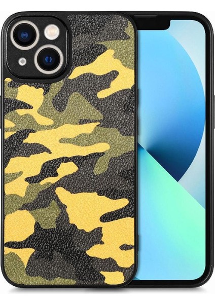 IPhone 13 Için Kılıf Camo Tasarım Anti Damla Hafif Kablosuz Şarj (Yurt Dışından)