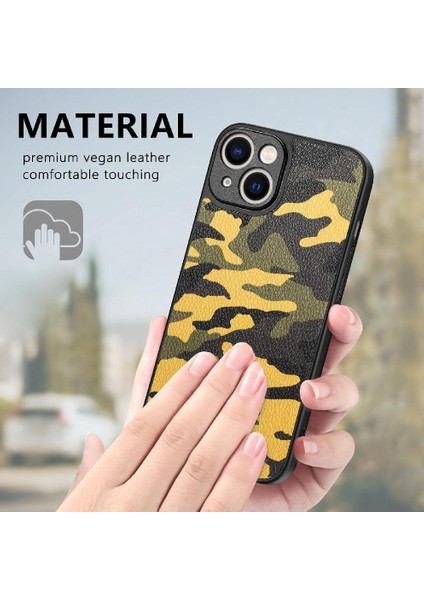 IPhone 13 Için Kılıf Camo Tasarım Anti Damla Hafif Kablosuz Şarj (Yurt Dışından)