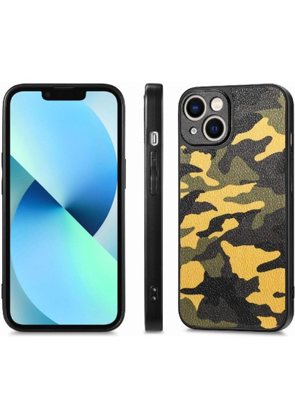 IPhone 13 Için Kılıf Camo Tasarım Anti Damla Hafif Kablosuz Şarj (Yurt Dışından)