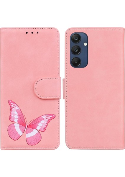 Samsung Galaxy M35 Renk Baskılı Kelebek Cüzdan Flip Için Flip Case Folio (Yurt Dışından)