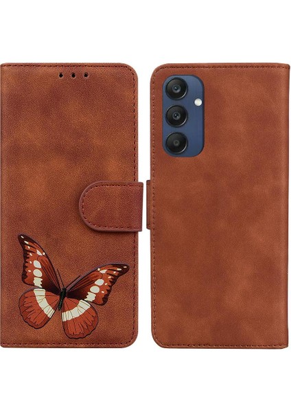 Samsung Galaxy M35 Renk Baskılı Kelebek Cüzdan Flip Için Flip Case Folio (Yurt Dışından)