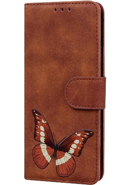 Realme Gt 6t Için Flip Case Cüzdan Flip Folio Kapak Kelebek Renk Baskılı (Yurt Dışından)