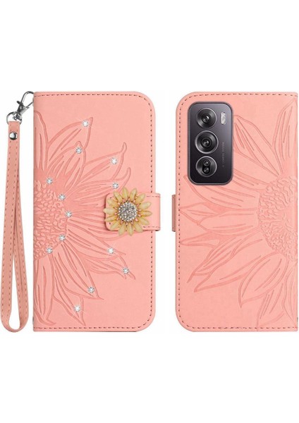 Oppo RENO12 Için Kılıf 5g Kart Tutucu Flip Cüzdan Kredi Kartı Darbeye Tpu (Yurt Dışından)
