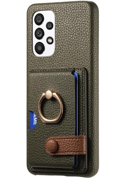 Samsung Galaxy A33 5g Kart Yuvaları Premium Dokulu Deri Yüzük (Yurt Dışından) fiyatları