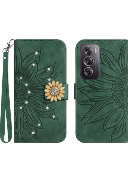 Oppo RENO12 Için Kılıf 5g Kart Tutucu Flip Cüzdan Kredi Kartı Darbeye Tpu (Yurt Dışından)