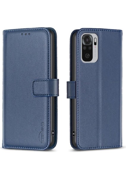Xiaomi Redmi Not 10 Için Flip Case 4g Cüzdan Iş Çoklu Kart Yuvası Kılıf (Yurt Dışından)