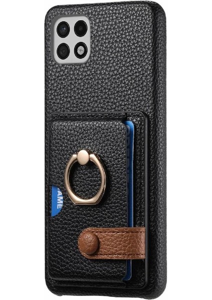 Samsung Galaxy A22 5g Kart Yuvaları Premium Dokulu Deri Yüzük (Yurt Dışından) modelleri