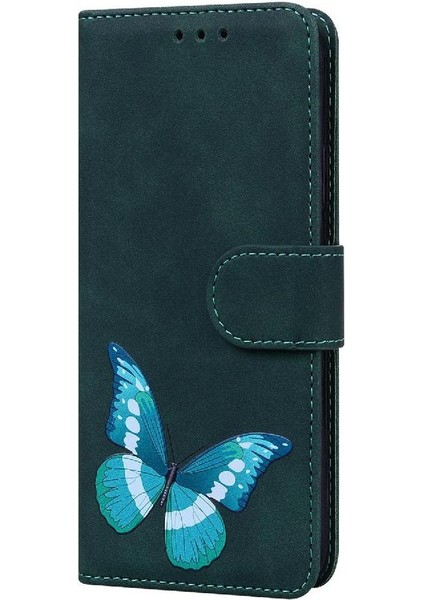 Realme Gt 6t Için Flip Case Cüzdan Flip Folio Kapak Kelebek Renk Baskılı (Yurt Dışından)