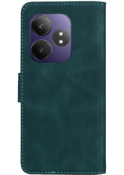 Realme Gt 6t Için Flip Case Cüzdan Flip Folio Kapak Kelebek Renk Baskılı (Yurt Dışından)