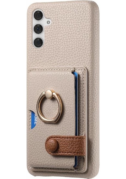 Samsung Galaxy A54 5g Premium Dokulu Deri Kart Yuvaları Halka (Yurt Dışından) fiyatları