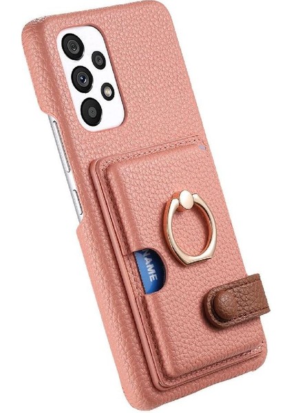 Samsung Galaxy A33 5g Kart Yuvaları Premium Dokulu Deri Yüzük (Yurt Dışından) fırsatları