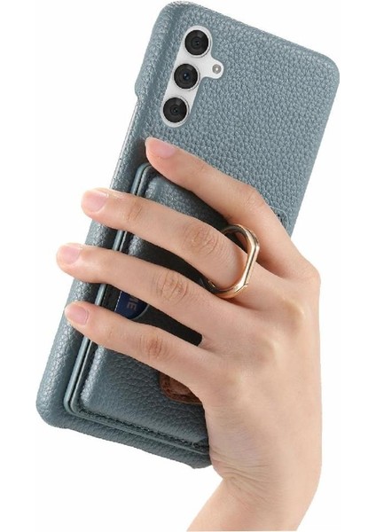 Samsung Galaxy A54 5g Premium Dokulu Deri Kart Yuvaları Halka (Yurt Dışından) fiyatları