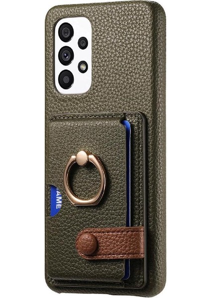 Samsung Galaxy A53 5g Kart Yuvaları Premium Dokulu Deri Yüzük (Yurt Dışından) indirimleri