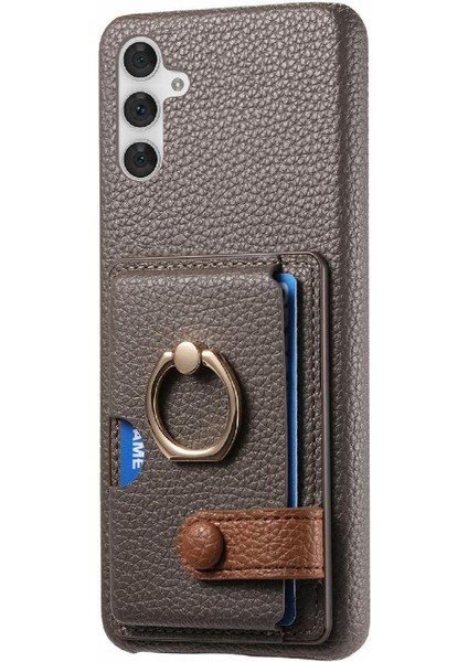 Samsung Galaxy A54 5g Premium Dokulu Deri Kart Yuvaları Halka (Yurt Dışından) fırsatları