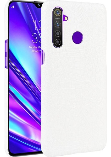 Realme Q/realme 5 Pro Uyumluluk Klasik Kapak Için Şık Klasik Kılıf (Yurt Dışından)