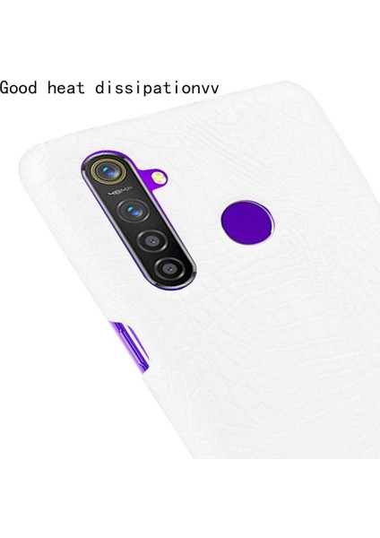 Realme Q/realme 5 Pro Uyumluluk Klasik Kapak Için Şık Klasik Kılıf (Yurt Dışından)