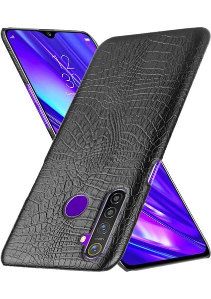 Realme Q/realme 5 Pro Uyumluluk Klasik Kapak Için Şık Klasik Kılıf (Yurt Dışından)