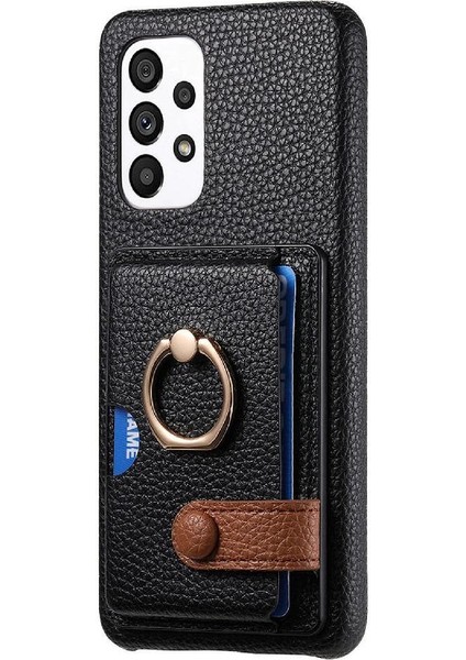 Samsung Galaxy A53 5g Kart Yuvaları Premium Dokulu Deri Yüzük (Yurt Dışından) fiyatları