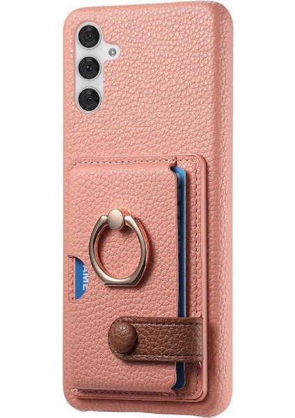 Samsung Galaxy A54 5g Premium Dokulu Deri Kart Yuvaları Halka (Yurt Dışından) fiyatları