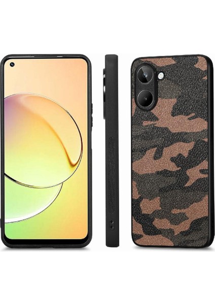 Realme 10 4g Hafif Anti Damla Camo Tasarım Kablosuz Şarj Için Kılıf (Yurt Dışından)