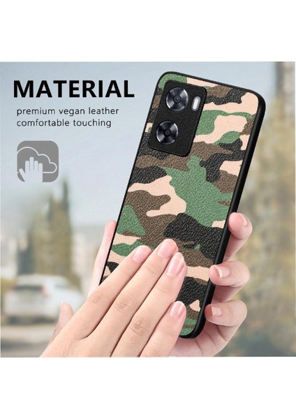 Bdt Shop Oppo A57 4g Hafif Anti Damla Camo Tasarım Kablosuz Şarj Için Kılıf (Yurt Dışından)